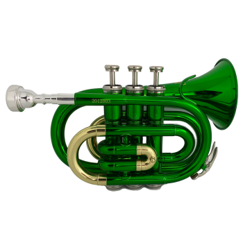 Trompete Pocket Dasons Verde e Laqueado